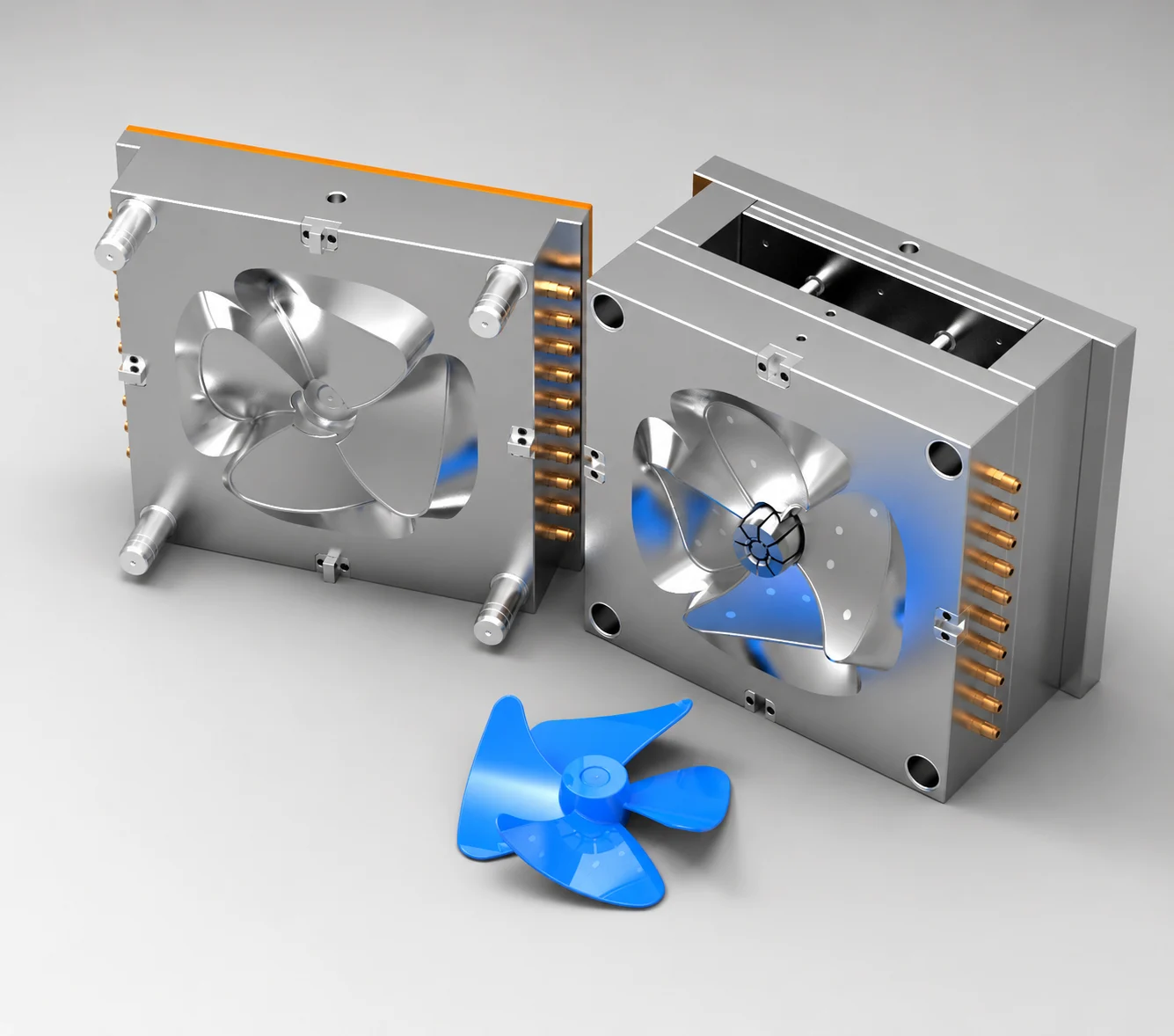 Thermoplastic injection molding machine in production at Hi-Rel Plastics
