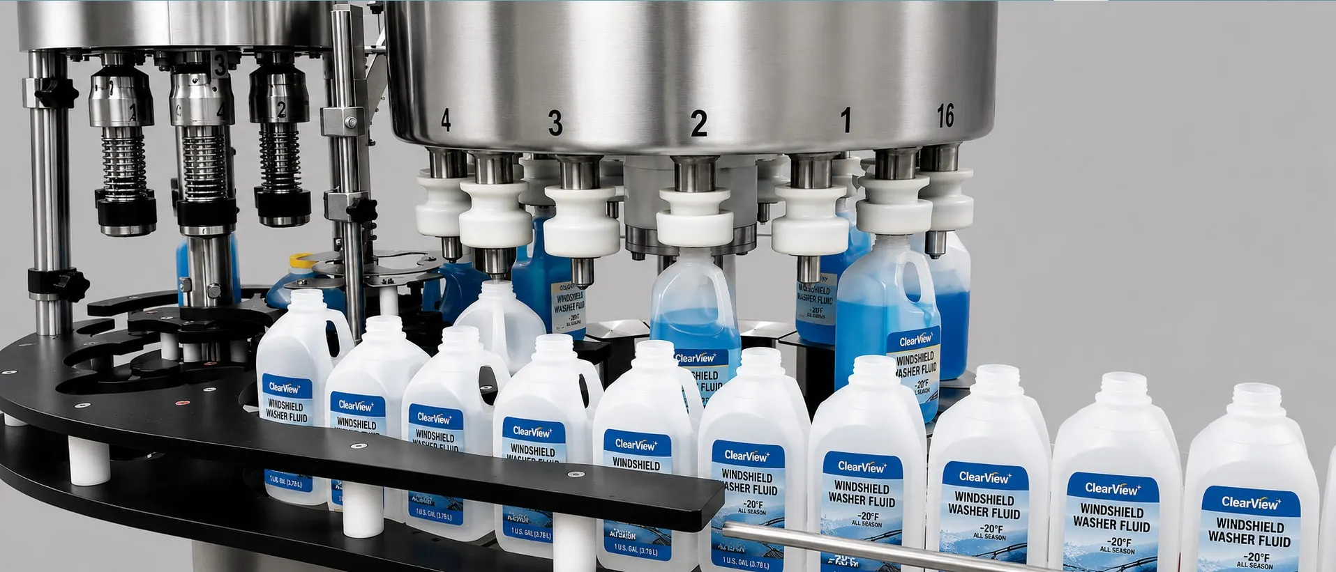 Contract filling and sealing services for plastic bottles and containers at Hi-Rel Plastics