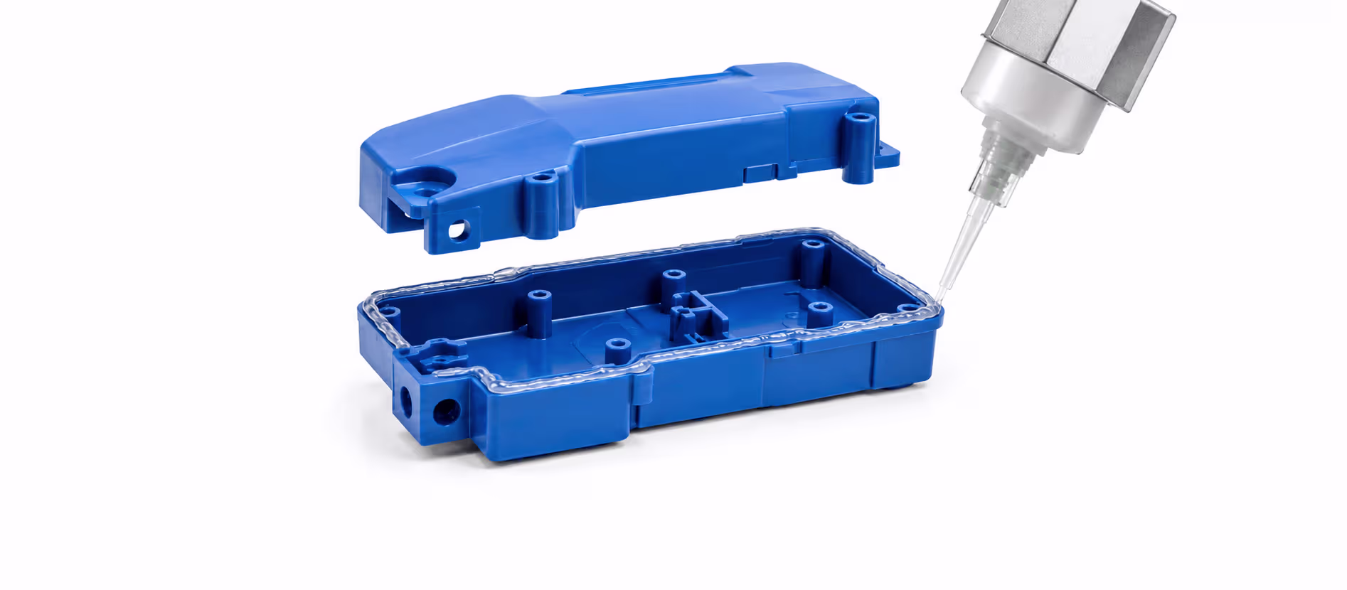 Adhesive bonding services for plastic, metal, and multi-material component assembly at Hi-Rel Plastics