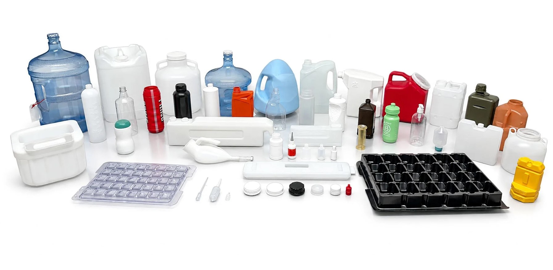 Custom blow molding including injection and extrusion blow molding