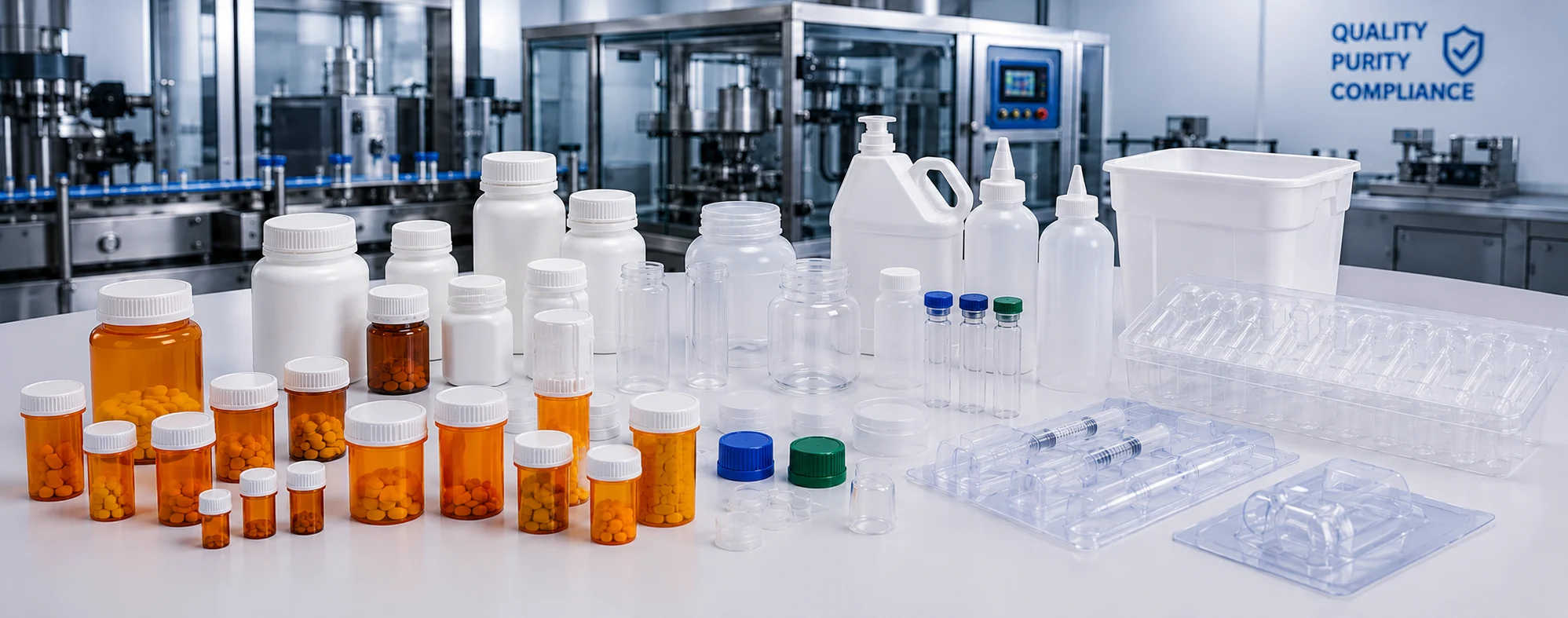 Pharmaceutical plastic molding and manufacturing for medical containers, dispensing components, and precision plastic parts