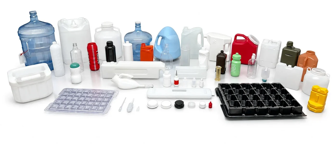Custom blow molding including injection and extrusion blow molding
